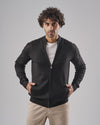 Zip-Up Straight-Fit Sweater  - BLACK- DOCKLAND