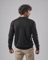 Zip-Up Straight-Fit Sweater  - BLACK- DOCKLAND