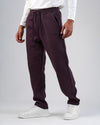 JOGGER WAIST SWEATPANTS  - BURGUNDY- DOCKLAND