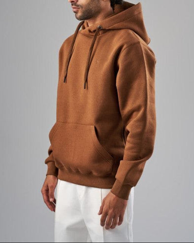 BASIC HOODIE  - BROWN-DOCKLAND