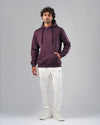 BASIC HOODIE  - BURGUNDY-DOCKLAND