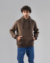 BASIC HOODIE  - DARK BROWN-DOCKLAND