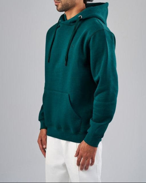 BASIC HOODIE  - DARK GREEN-DOCKLAND