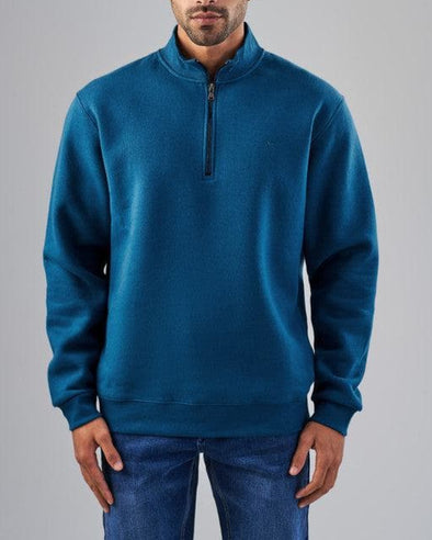 ZIP NECK SWEATSHIRT  - GINZARY-DOCKLAND