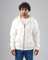 SLIM-FIT ZIP-THROUGH HOODIE-OFF WHITE-DOCKLAND