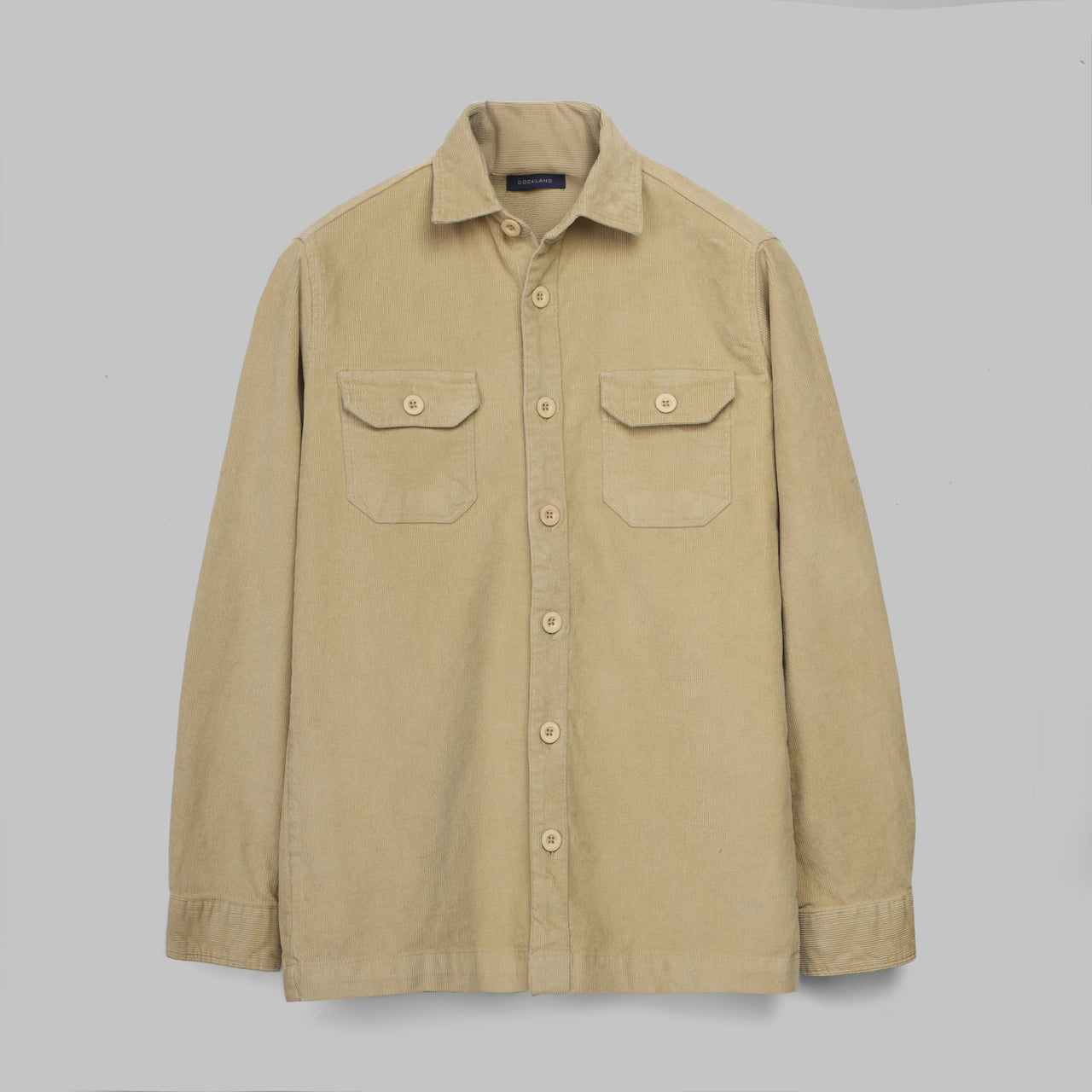 Casual Cotton Overshirt - BEIGE - Dockland