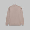 BASIC HALF-ZIP SWEATER - BEIGE