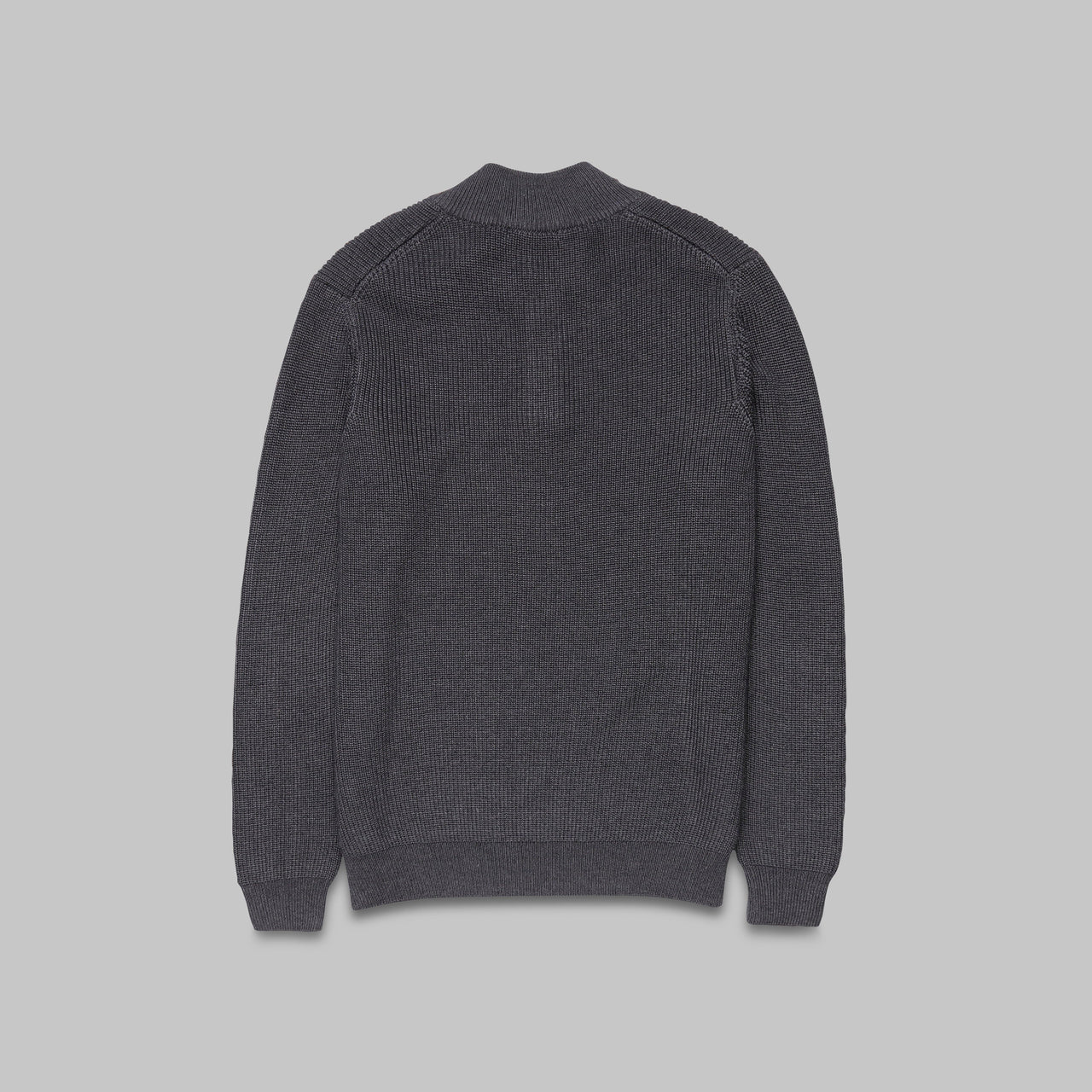 TEXTURED RIBBED SWEATER - BLACK