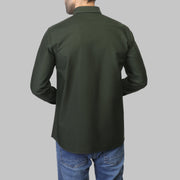 SLIM-FIT OXFORD SHIRT  - OLIVE - Dockland