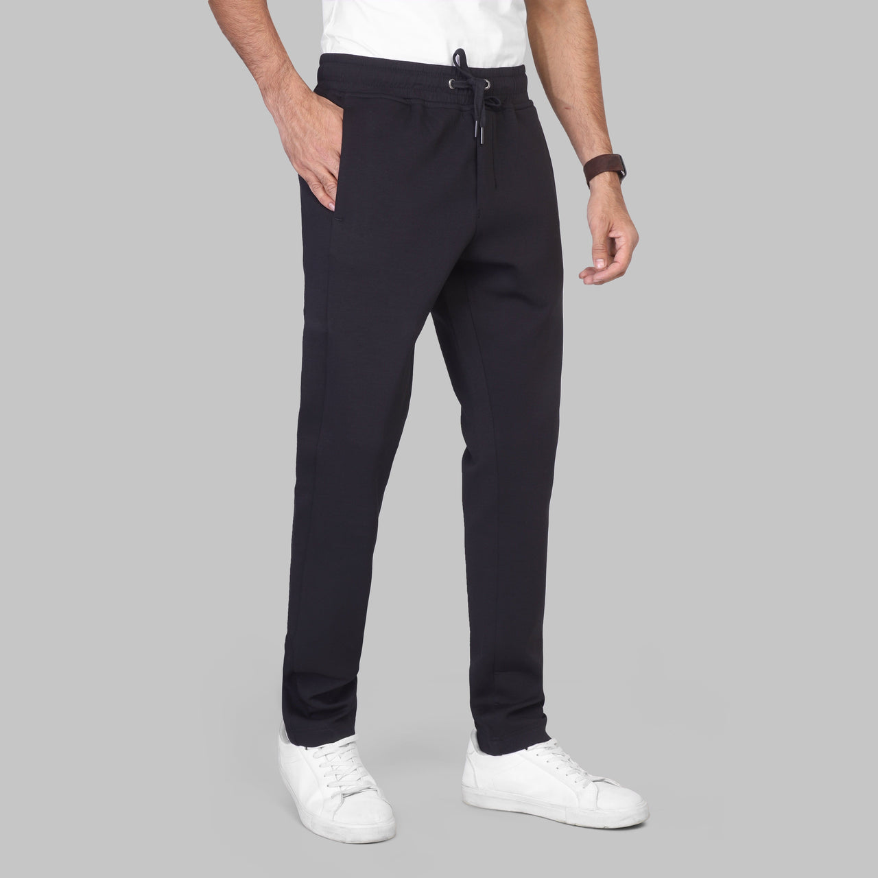 JOGGER WAIST SWEATPANTS  - BLACK - Dockland