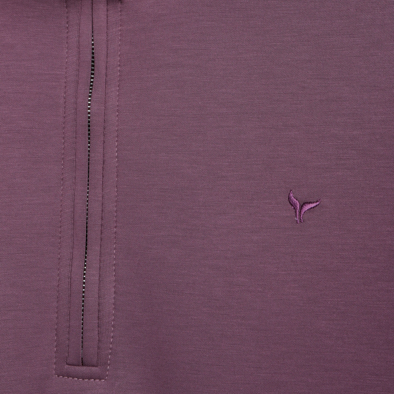 PREMIUM QUARTER ZIP SWEATSHIRT  - BURGUNDY - Dockland