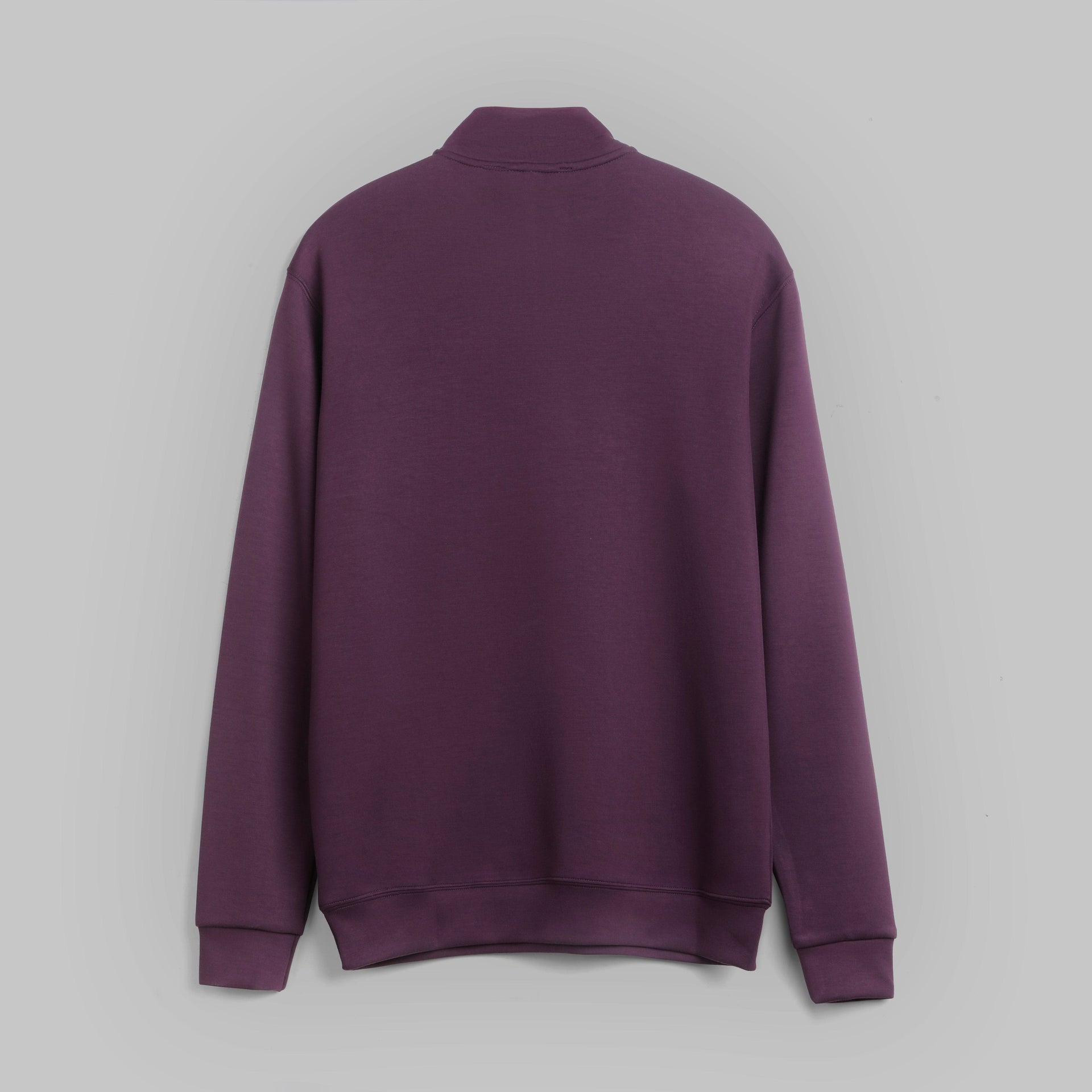 PREMIUM QUARTER ZIP SWEATSHIRT  - DARK BURGUNDY - Dockland
