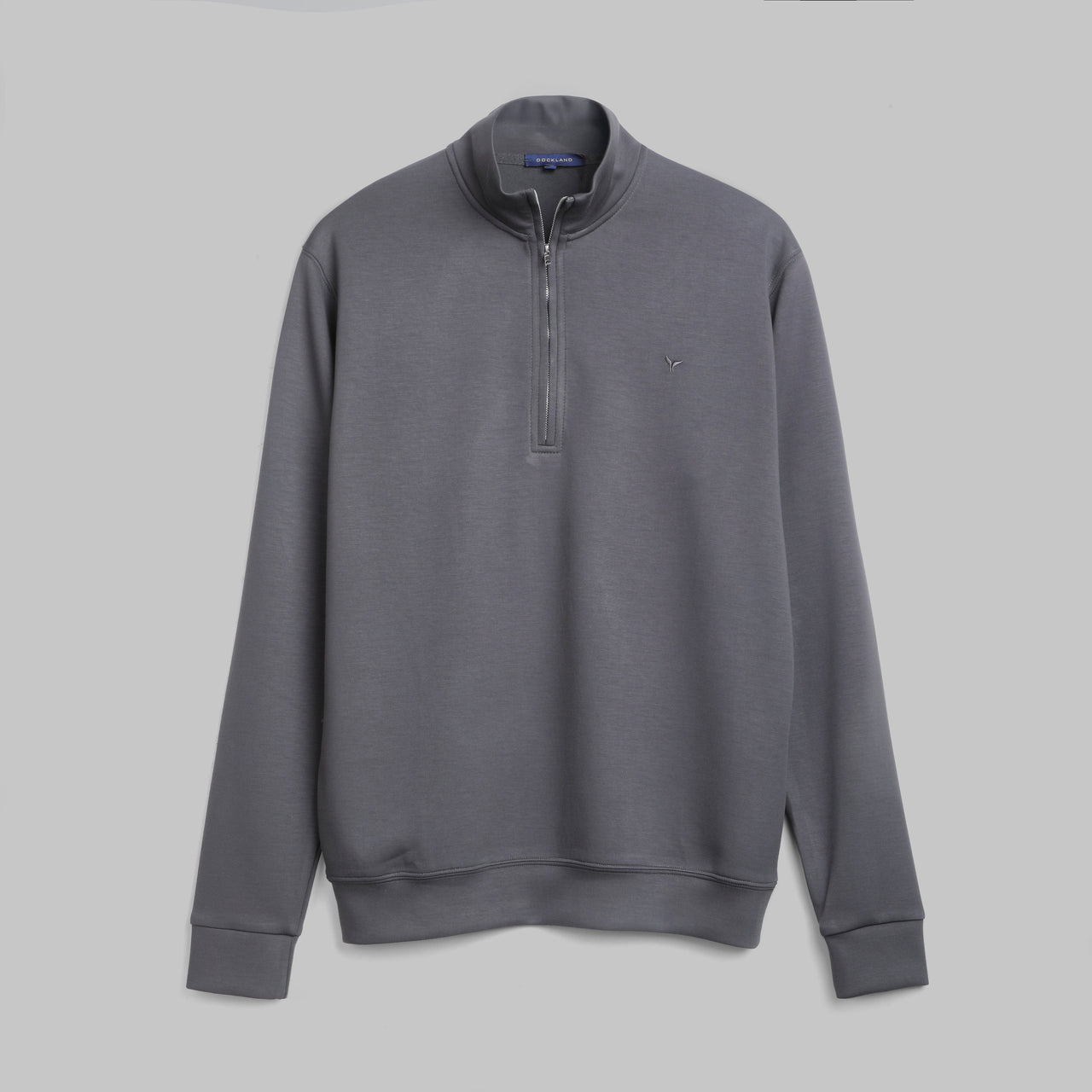 PREMIUM QUARTER ZIP SWEATSHIRT  - DARK GREY - Dockland