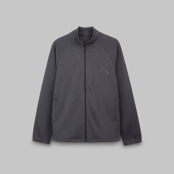 RAPPER ZIP-UP SWEATSHIRT - DARK GREY