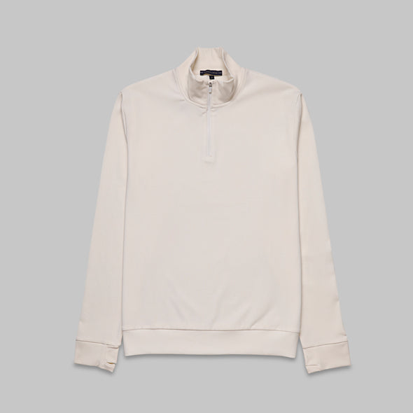 Soft Quarter-Zip Sweatshirt - OFF WHITE
