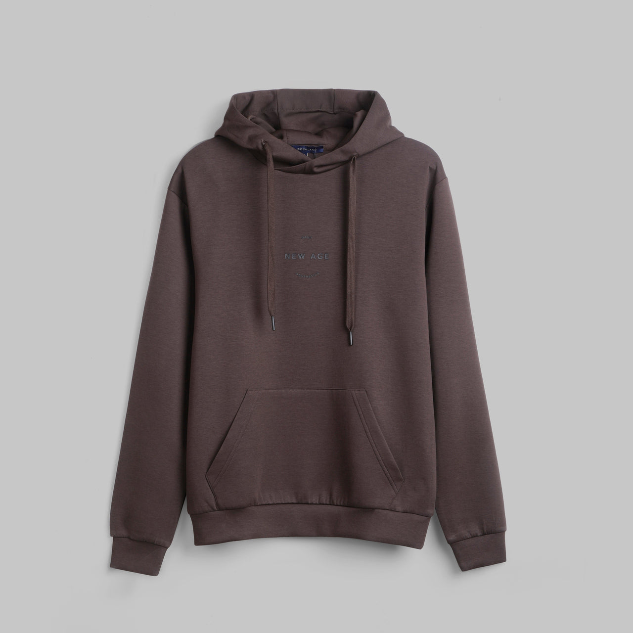 PREMIUM RAPPER EMBROIDERED HOODIE – BROWN - Dockland