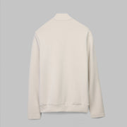 Comfort Half-Neck Zip Sweatshirt - BEIGE - Dockland