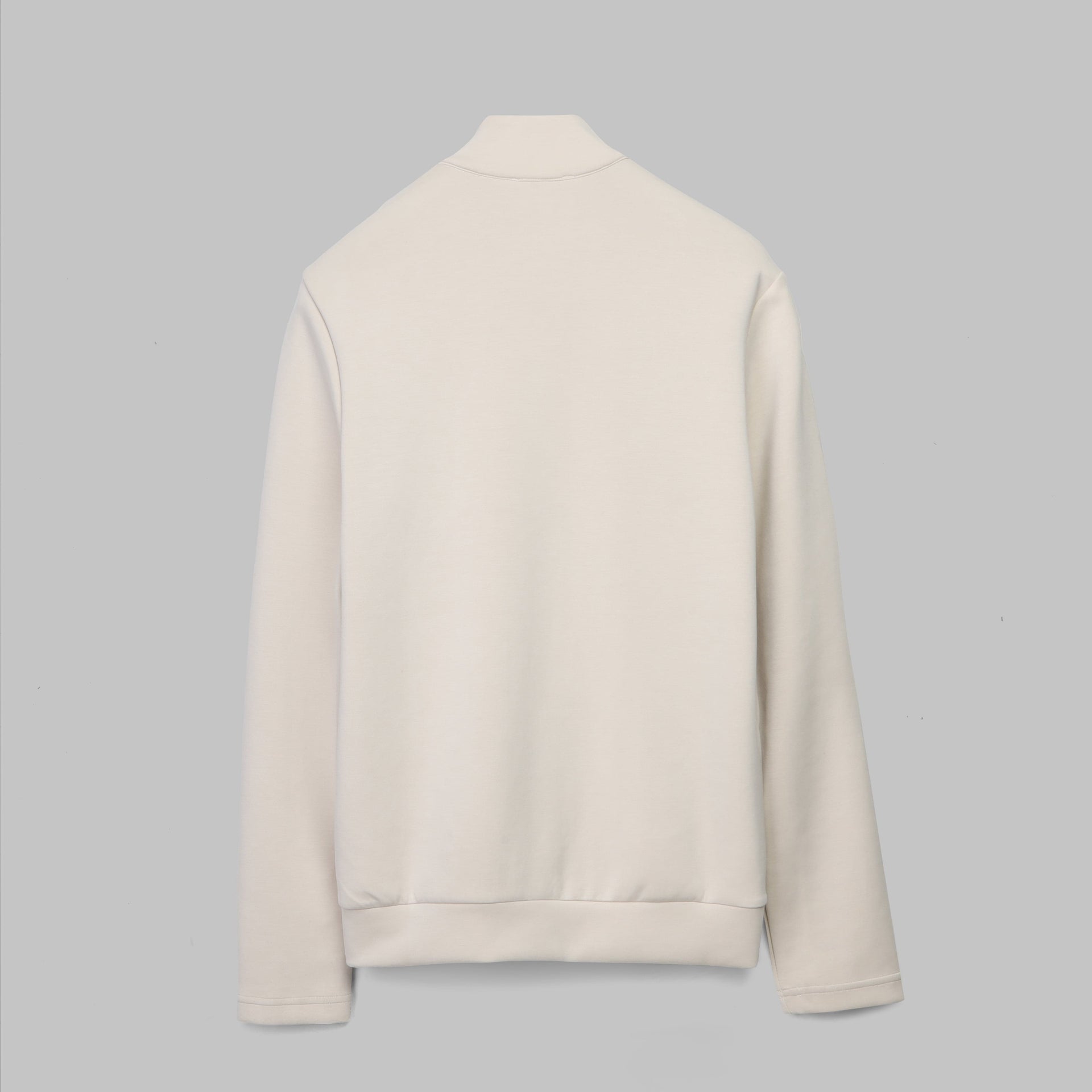 Comfort Half-Neck Zip Sweatshirt - BEIGE - Dockland