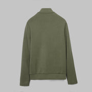 Comfort Half-Neck Zip Sweatshirt - OLIVE - Dockland