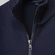 Elegant Half-Neck Zip Sweatshirt - NAVY - Dockland