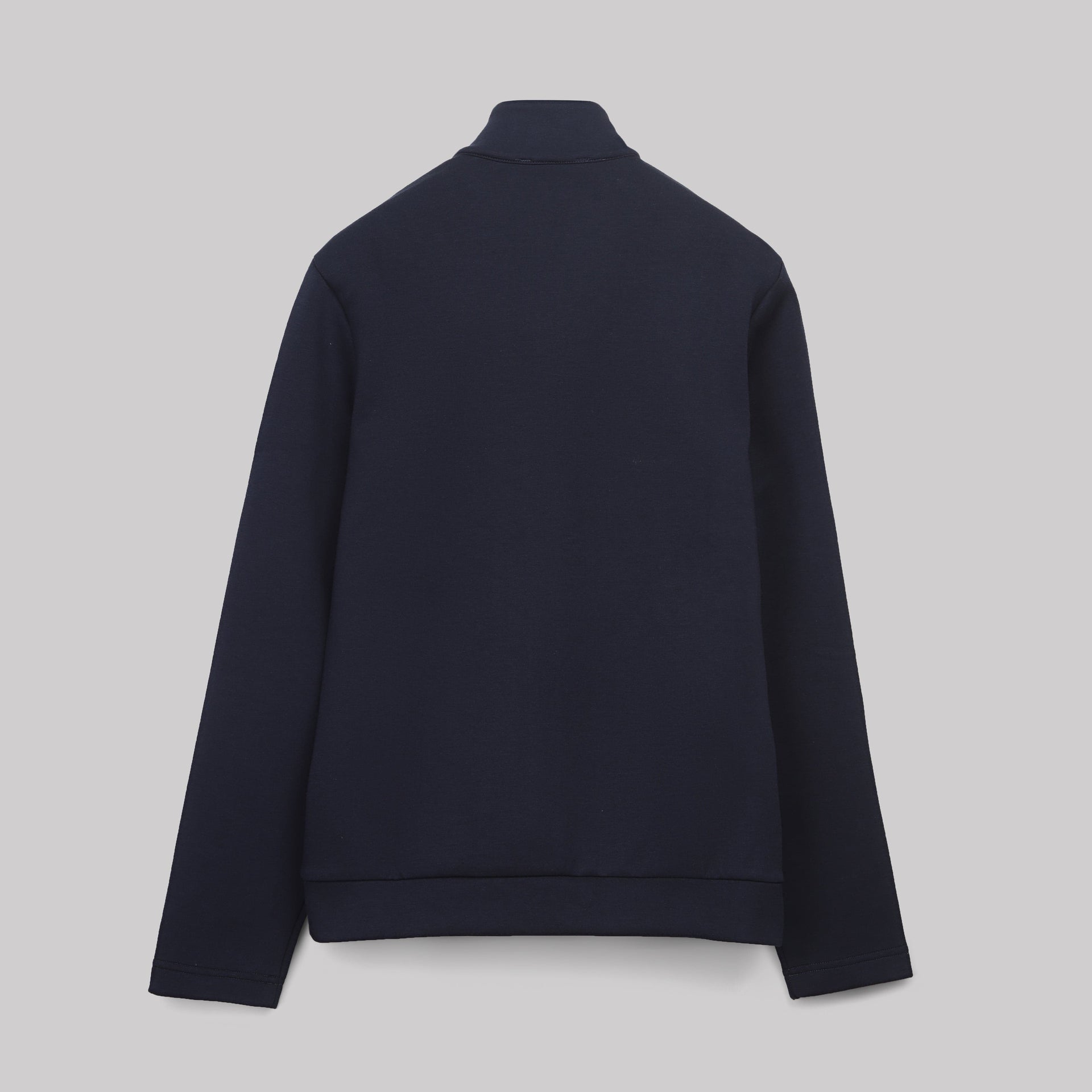 Elegant Half-Neck Zip Sweatshirt - NAVY - Dockland