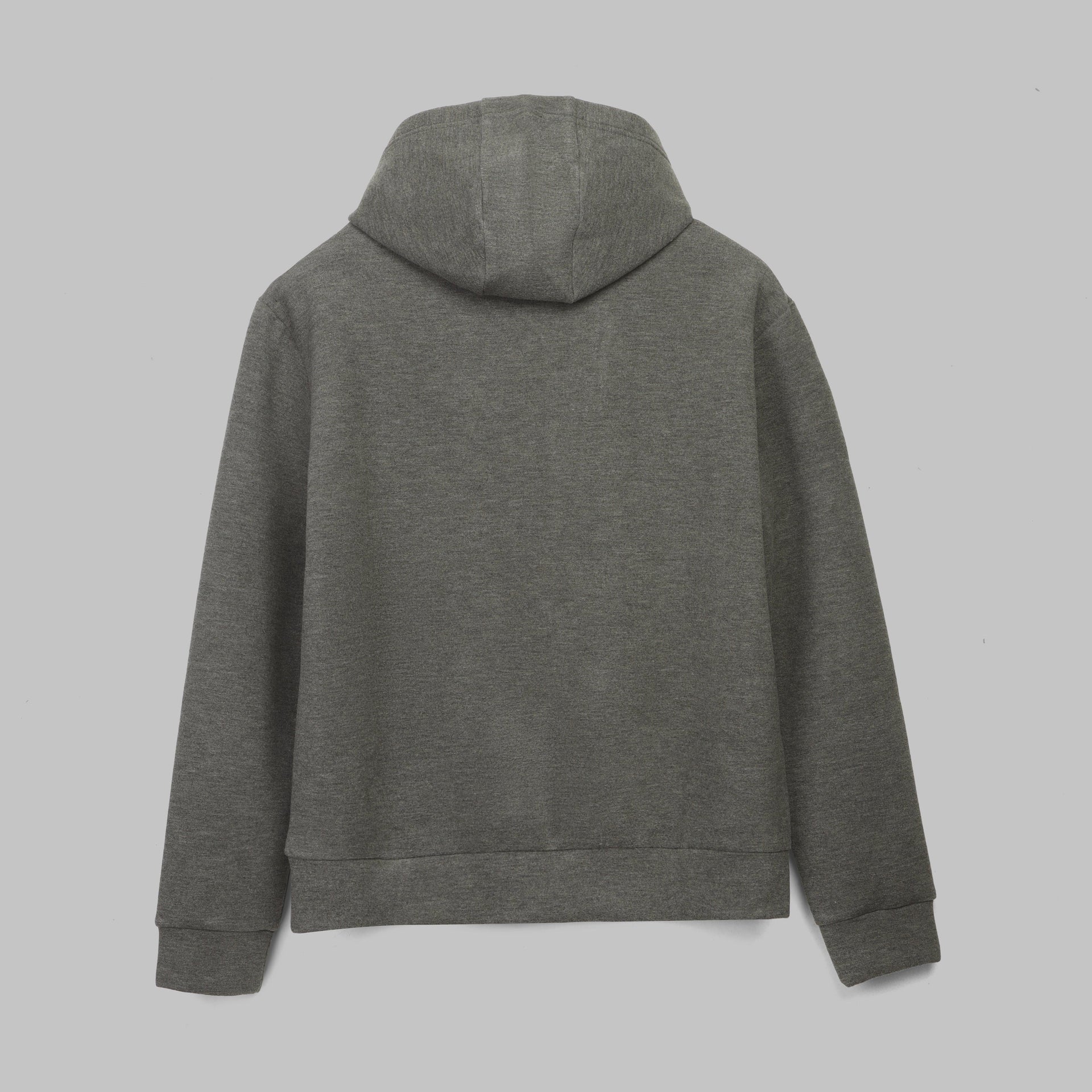 Structured Zip Hoodie - CHARCOAL - Dockland