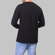 LONG SLEEVE SLIM T-SHIRT  - BLACK - Dockland