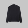 PREMIUM HALF NECK LONG SLEEVE T-SHIRT  - BLACK