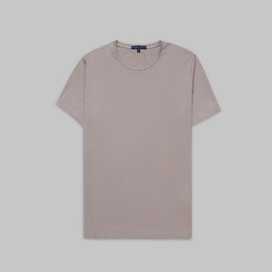Premium Round-Neck Tshirt  - BEIGE