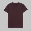 Premium Round-Neck Tshirt  - BROWN