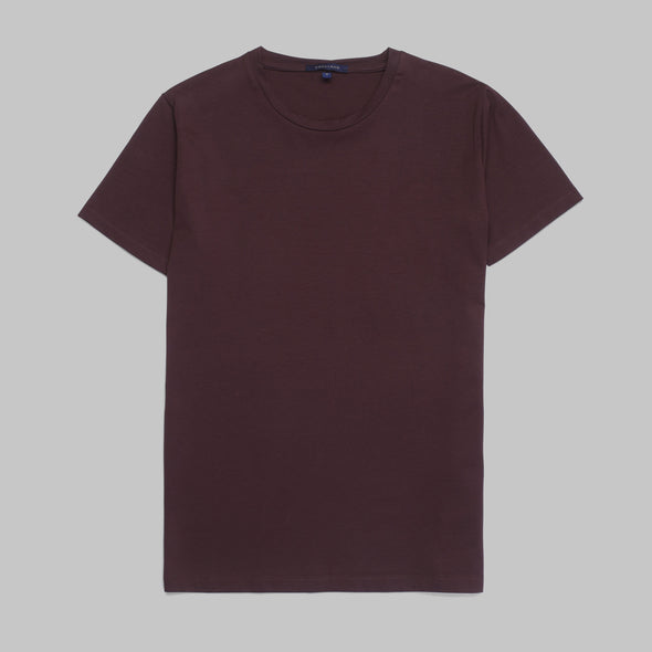 Premium Round-Neck Tshirt  - BROWN