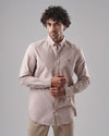 SLIM-FIT OXFORD SHIRT  - BEIGE- DOCKLAND