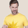 Round Neck Printed T-Shirt - Yellow - Dockland