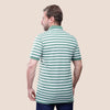 SHORT SLEEVE STRIPED POLO SHIRT - GREEN - Dockland