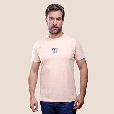 ROUND NECK PATTERNED T-SHIRT - SIMON - Dockland