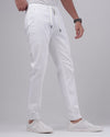 SLIM-FIT JOGGERS - WHITE - Dockland