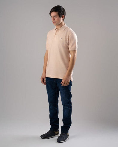 CLASSIC FIT PIQUE POLO SHIRT - PINK - Dockland