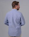 LONG SLEEVE STRIPED SHIRT - NAVY - Dockland