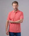 CLASSIC FIT PIQUE POLO SHIRT - MELON - Dockland