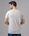 ROUND NECK PRINTED T-SHIRT - LIGHT CHINEE - Dockland