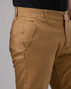 Slim Fit Chino Pants - CAMEL - Dockland