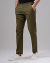 Slim Fit Chino Pants - OLIVE - Dockland