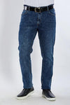 Washed slim fitted jeans-Dark wash - Dockland